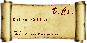 Dallos Csilla névjegykártya